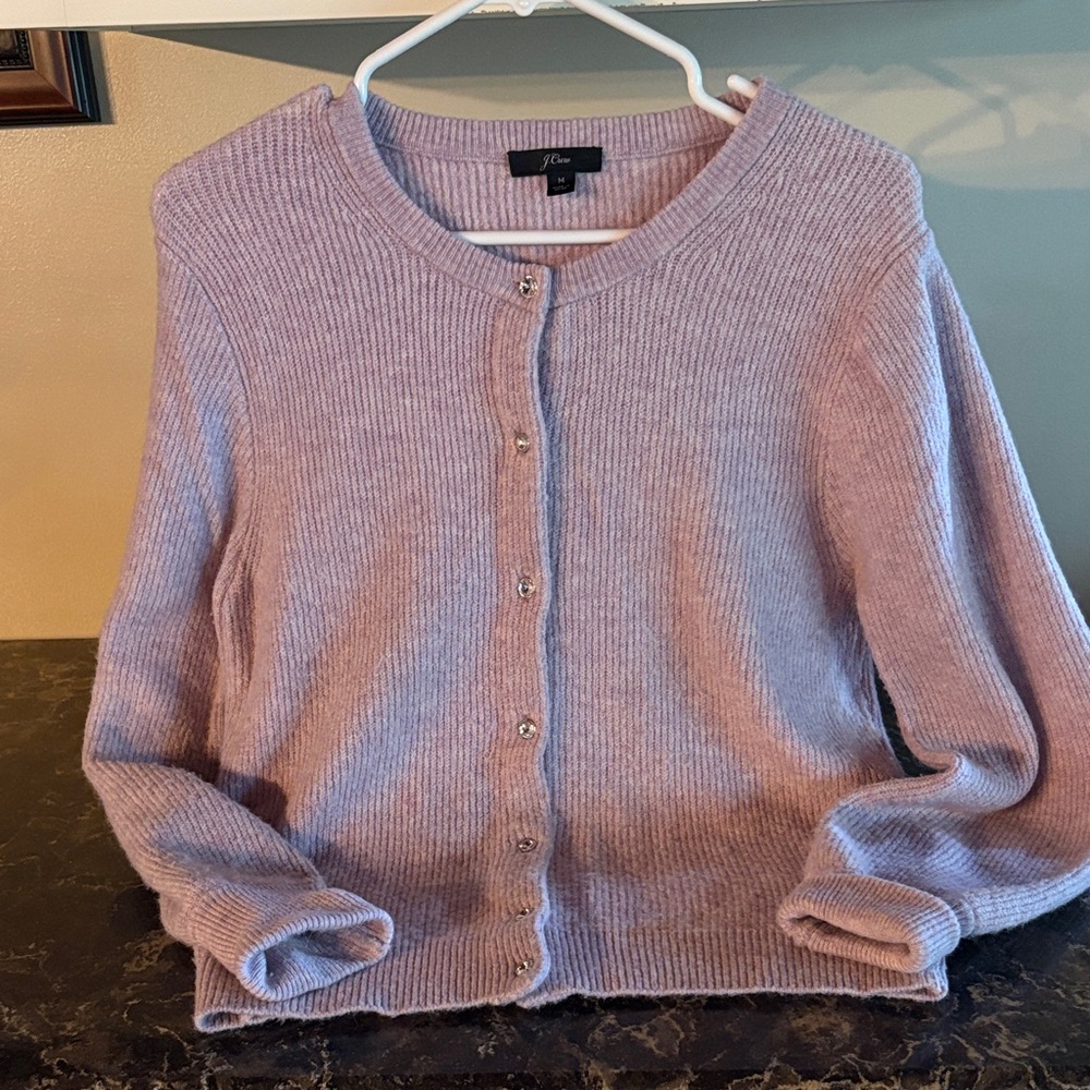 J. Crew Women's Light Purple Cardigan